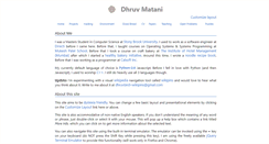 Desktop Screenshot of dhruvbird.com