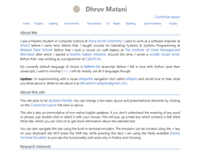 Tablet Screenshot of dhruvbird.com